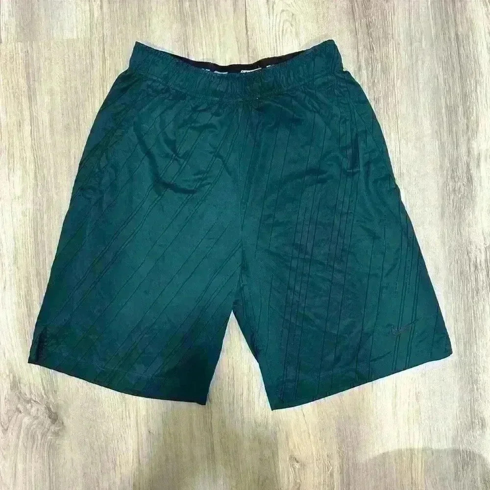 Nike Men’s Dri Fit Running Athletic Basketball Pull On Shorts Teal Black Size S